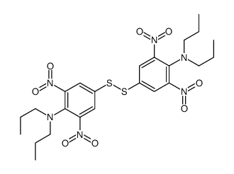 4-[[4-(dipropylamino)-3,5-dinitrophenyl]disulfanyl]-2,6-dinitro-N,N-dipropylaniline Structure