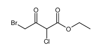 4-bromo-2-chloro-acetoacetic acid ethyl ester Structure