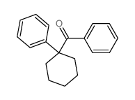 phenyl-(1-phenylcyclohexyl)methanone structure