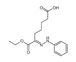 1-ethyl hydrogen 2-(phenylhydrazono)heptane-1,7-dioate结构式