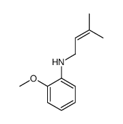 2-methoxy-N-(3-methylbut-2-enyl)aniline结构式