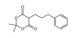 2,2-dimethyl-5-(3-phenyl-propyl)-[1,3]dioxane-4,6-dione Structure