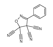 3-phenyl-1,2-oxazole-4,4,5,5-tetracarbonitrile Structure