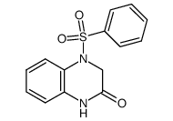 4-benzenesulfonyl-3,4-dihydro-2(1H)quinoxalinone Structure