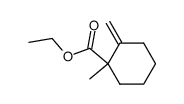 1-methyl-2-methylen-1-cyclohexancarbonsaeure-aethylester结构式