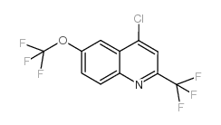 4-chloro-6-(trifluoromethoxy)-2-(trifluoromethyl)quinoline structure