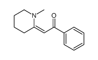 2-(1-methylpiperidin-2-ylidene)-1-phenylethanone结构式