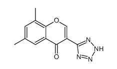 6,8-dimethyl-3-(2H-tetrazol-5-yl)chromen-4-one结构式