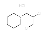 Piperidine,1-(2,3-dichloropropyl)-, hydrochloride (1:1)结构式