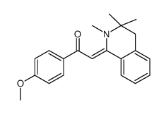 1-(4-methoxyphenyl)-2-(2,3,3-trimethyl-4H-isoquinolin-1-ylidene)ethanone结构式