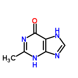 2-甲基-1H-嘌呤-6(9H)-酮结构式