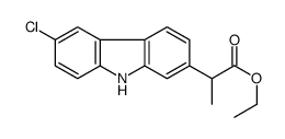 Ethyl 2-(6-chloro-9H-carbazol-2-yl)propanoate Structure