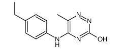 1,2,4-Triazin-3(2H)-one,5-[(4-ethylphenyl)amino]-6-methyl-(9CI) structure