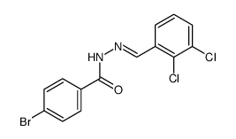 4-bromo-N-[(E)-(2,3-dichlorophenyl)methylideneamino]benzamide Structure