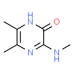 2(1H)-Pyrazinone,5,6-dimethyl-3-(methylamino)-结构式