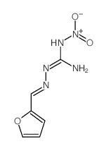 [[N-(2-furylmethylideneamino)carbamimidoyl]amino]-hydroxy-oxo-azanium结构式