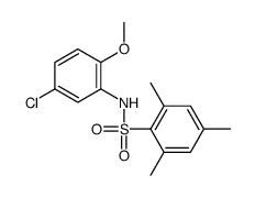 N-(5-chloro-2-methoxyphenyl)-2,4,6-trimethylbenzenesulfonamide结构式