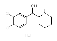 (3,4-dichlorophenyl)-(2-piperidyl)methanol结构式