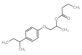 Butanoic acid,1-methyl-2-[4-(1-methylpropyl)phenoxy]ethyl ester structure