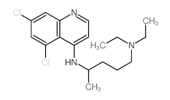 N-(5,7-dichloroquinolin-4-yl)-N,N-diethyl-pentane-1,4-diamine结构式
