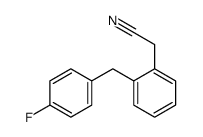 2-[2-[(4-fluorophenyl)methyl]phenyl]acetonitrile Structure