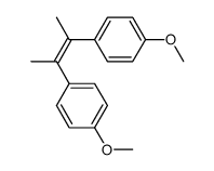 cis-2,3-bis(4-methoxyphenyl)-2-butene结构式