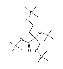 Butanoic acid, 2,4-bis[(trimethylsilyl)oxy]-2-[[(trimethylsilyl)oxy]me thyl]-, trimethylsilyl ester Structure