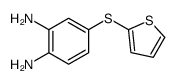 4-thiophen-2-ylsulfanylbenzene-1,2-diamine Structure