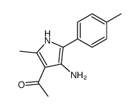1-[4-amino-2-methyl-5-(4-methylphenyl)-1H-pyrrol-3-yl]ethanone structure