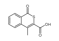 4-methyl-1-oxo-1H-isothiochromene-3-carboxylic acid Structure