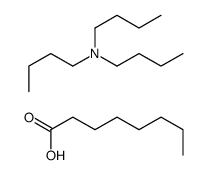 octanoic acid, compound with tributylamine (1:1) structure