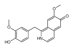 1-[(4-hydroxy-3-methoxyphenyl)methyl]-7-methoxy-2H-isoquinolin-6-one Structure