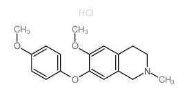 6-methoxy-7-(4-methoxyphenoxy)-2-methyl-3,4-dihydro-1H-isoquinoline结构式