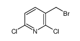 3-溴甲基-2,6-二氯-吡啶结构式