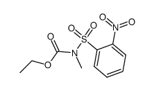 methyl-(2-nitro-benzenesulfonyl)-carbamic acid ethyl ester结构式