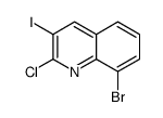 Quinoline, 8-bromo-2-chloro-3-iodo- picture