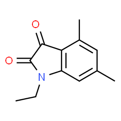1H-Indole-2,3-dione,1-ethyl-4,6-dimethyl-(9CI)结构式