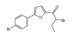 2-bromo-1-[5-(4-bromophenyl)furan-2-yl]butan-1-one结构式