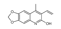 7-ethenyl-8-methyl-5H-[1,3]dioxolo[4,5-g]quinolin-6-one结构式