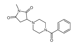 3-(4-benzoylpiperazin-1-yl)-1-methylpyrrolidine-2,5-dione结构式