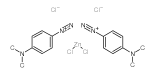 Bis[4-(dimethylamino)benzenediazonium] tetrachlorozincate结构式