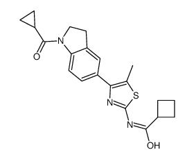 Cyclobutanecarboxamide, N-[4-[1-(cyclopropylcarbonyl)-2,3-dihydro-1H-indol-5-yl]-5-methyl-2-thiazolyl]- (9CI) Structure