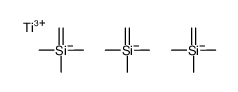 methanidyl(trimethyl)silane,titanium(3+)结构式