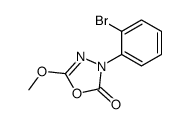 3-(2-bromophenyl)-5-methoxy-1,3,4-oxadiazol-2-one Structure
