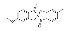 (2R)-5'-methoxy-5-methyl-2,2'-spirobi[3H-indene]-1,1'-dione结构式