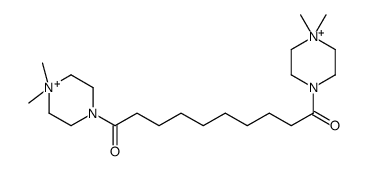 1,10-bis(4,4-dimethylpiperazin-4-ium-1-yl)decane-1,10-dione结构式