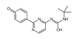 1-tert-butyl-3-[2-(1-oxidopyridin-1-ium-4-yl)pyrimidin-4-yl]urea结构式