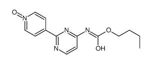 butyl N-[2-(1-oxidopyridin-1-ium-4-yl)pyrimidin-4-yl]carbamate结构式