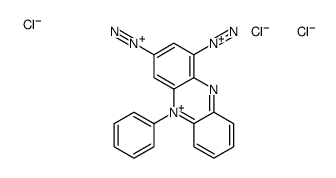 5-phenylphenazin-5-ium-1,3-didiazonium,trichloride Structure