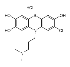 8-chloro-10-(3-dimethylamino-propyl)-10H-phenothiazine-2,3,7-triol, monohydrochloride Structure